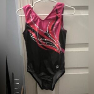 Pink and Black Kids One Piece